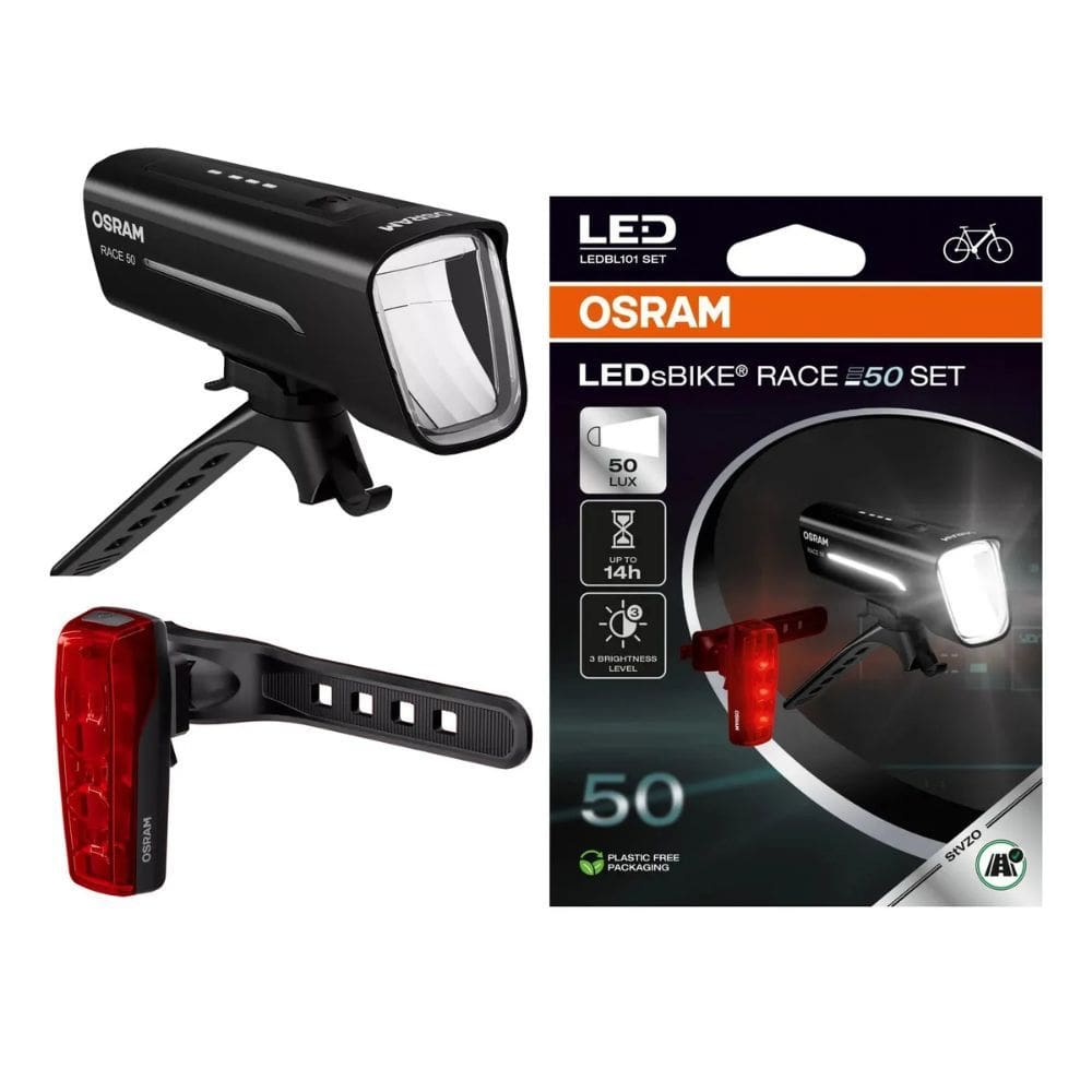 Farol Lanterna Bike Frente Tras Regarregavel Osram RACE50