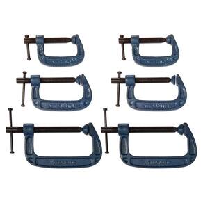 Kit 6 Grampos Sargento Tipo C 50 A 100Mm Para Marceneiro