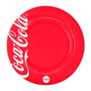 Prato Sobremesa Melanina Coca Cola Vermelho 20Cm 9505009
