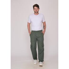 Calça Masculina Nylon Verde Musgo 7931 [F075]