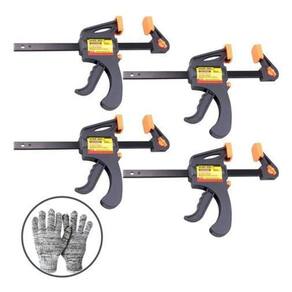 Kit 4 Grampos Sargento Universal Aperto Rápido +