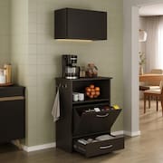 Kit Armário de Cozinha Aéreo 62,5cm com Balcão Multiuso Multimóveis MP5063