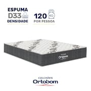 Colchão de Espuma D33 One Face Ortobom Airtech 100 Casal 138cm