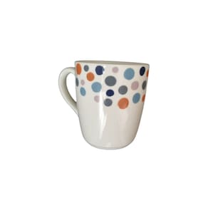 Conjunto de Caneca Porcelana Decorados Poá 225ml - Kit 6 Un