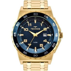 Relógio Masculino Technos Dourado A Prova D`Água 2115Mqls/4A