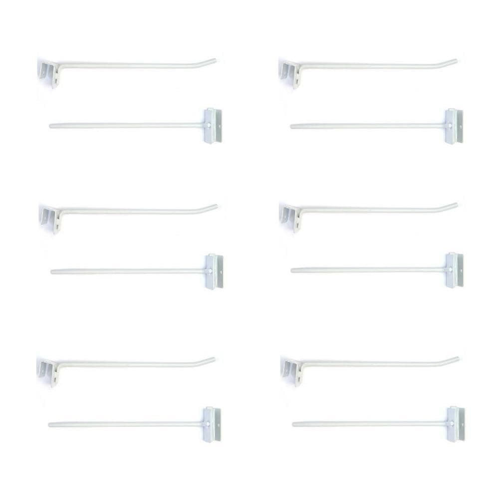 Gancheira Simples Lx 25 Cm Branco Kit 12