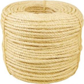 Corda Sisal Natural Torcida 8 Mm X 220M 3 Pernas
