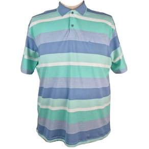 Camiseta Polo Masculina Bravus Listras Plus Size
