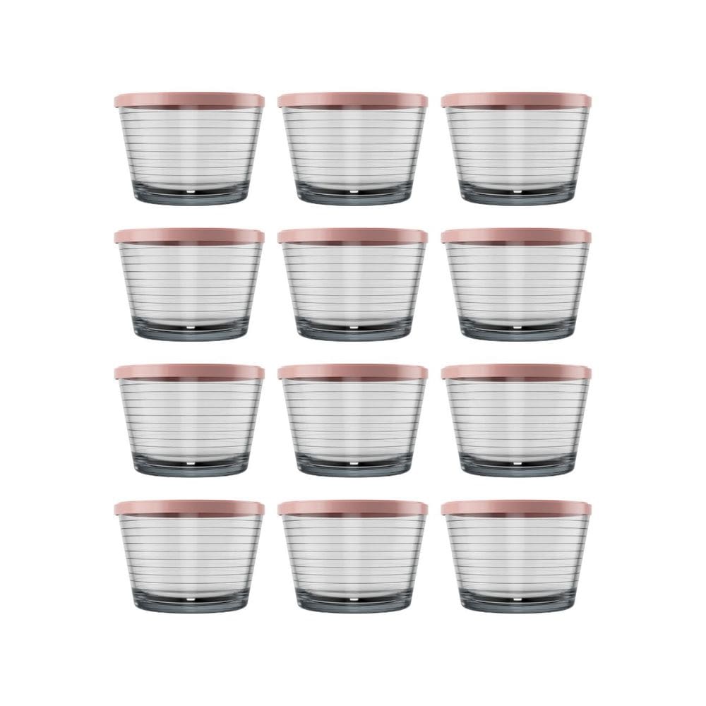 Jogo de Tigelas Ginga Com Tampa Nadir 145ml - Kit 12 Peças