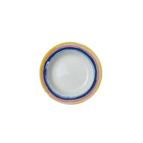 Jogo de Pratos Fundo Porcelana Decorados Art Kit 6 Peças