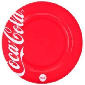 Prato Raso Melanina Coca Cola Vermelho 25Cm 9505006