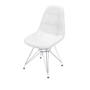 Cadeira Boxbit Dkr Eames Botonê Base Cromada Branca