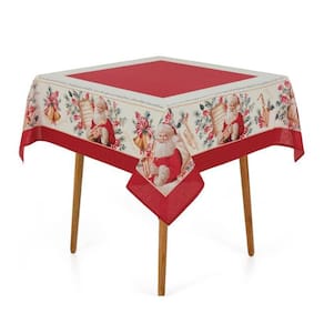 Toalha De Mesa Quadrada 4 Lugares Noel Musical Karsten