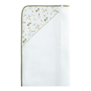 Toalha de Banho Bebê Big Friends Verde com Capuz 90X70cm-Hug