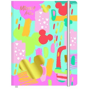Caderneta Anotacao Mickey Arts Disney Capa Dura 19x24 80 Fls