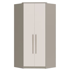 Guarda-roipa de Canto Closet Elegance Niquel/Blanc