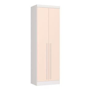 Guarda-roupa Modulado 2 Portas Infinity Branco Line / Blush Line