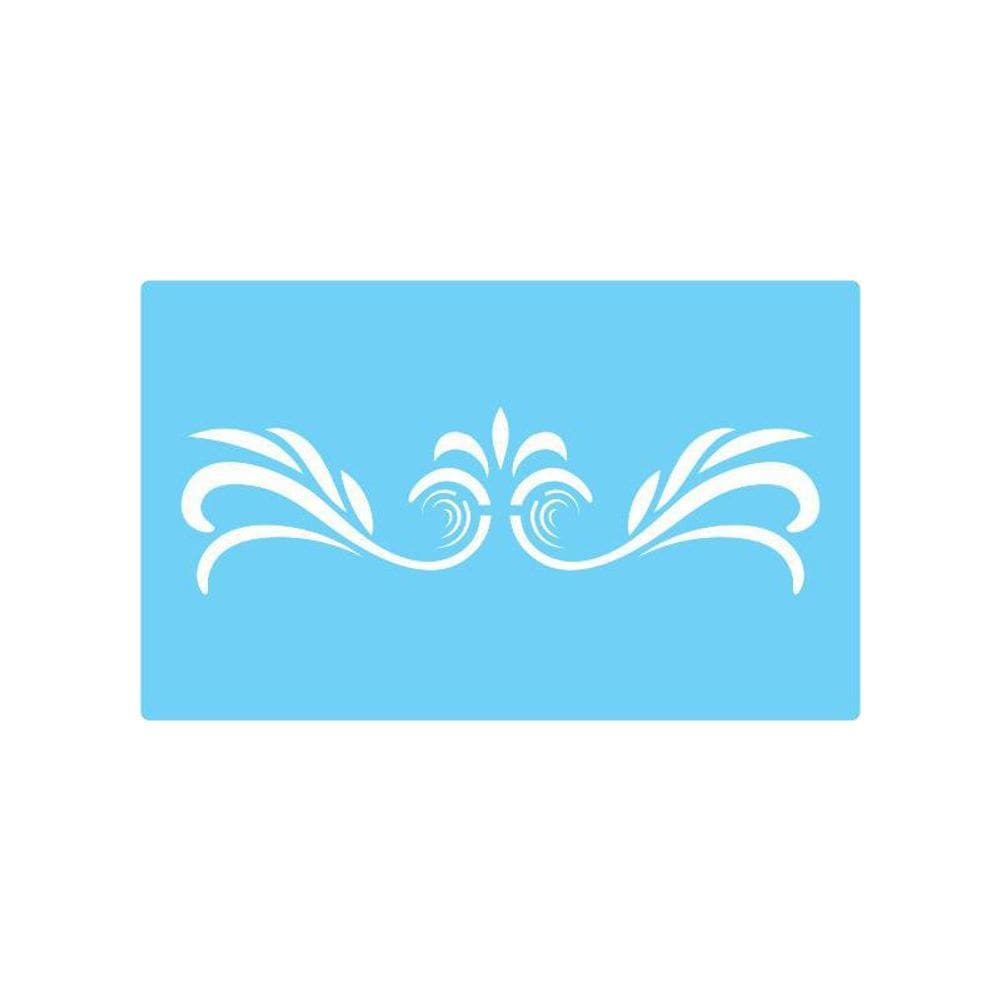 Stencil De Parede Tamako Arabesco - 55 X 90Cm - Ref 357