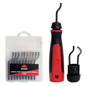 Kit Rebarbador Escariador + 10 Lâminas E200 Hss Profissional