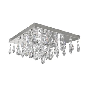 Lustre De Cristal 32Cm De Estar Mesa Jantar
