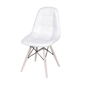 Cadeira Boxbit Dkr Eames Botonê Base Em Madeira Branca