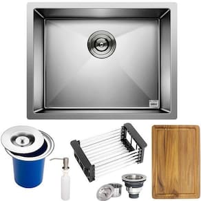 Cuba Quadrada Inox 304 Cozinha Pia Embutir Sobrepor