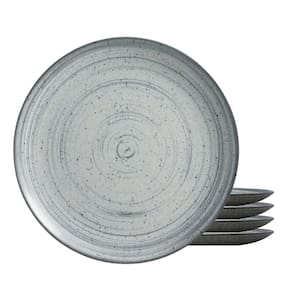 Jogo De Pratos Fundo Cerâmica Kit 4Pc 25Cm Kya Gray Alleanza