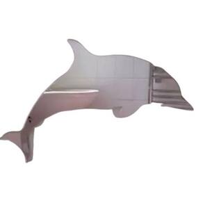 Espelho Acrílico Decorativo Golfinho Banheiro Quarto 50Cm