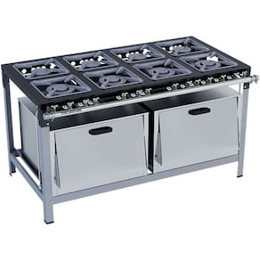 Fogão Industrial Stori Premium 8 Bocas 30x30 2 Fornos M20 Pintado Metalmaq