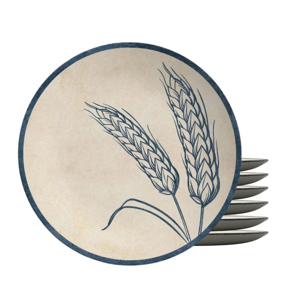 Jogo Pratos Sobremesa Cerâmica 6Pc 20Cm Coup Spices Alleanza