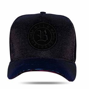Boné Blck Brasil Snapback Aba Curva Follow 3D Super Bright