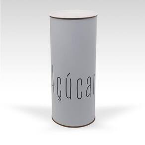 Lata Açucar Branca Porta Mantimento Divertida 1Kg Capacidad