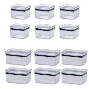 Potes Hermeticos Lumini 12 Peças -480Ml, 580Ml- Cod:Kit0028