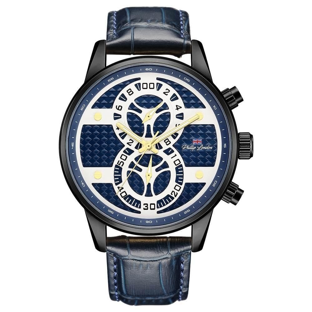 Relógio Philiph London Pl80300612M Az N Cronógrafo Black