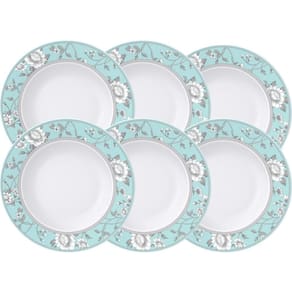 Jogo De Pratos Rasos Tramontina Porcelana Helen 27Cm 6 Pç
