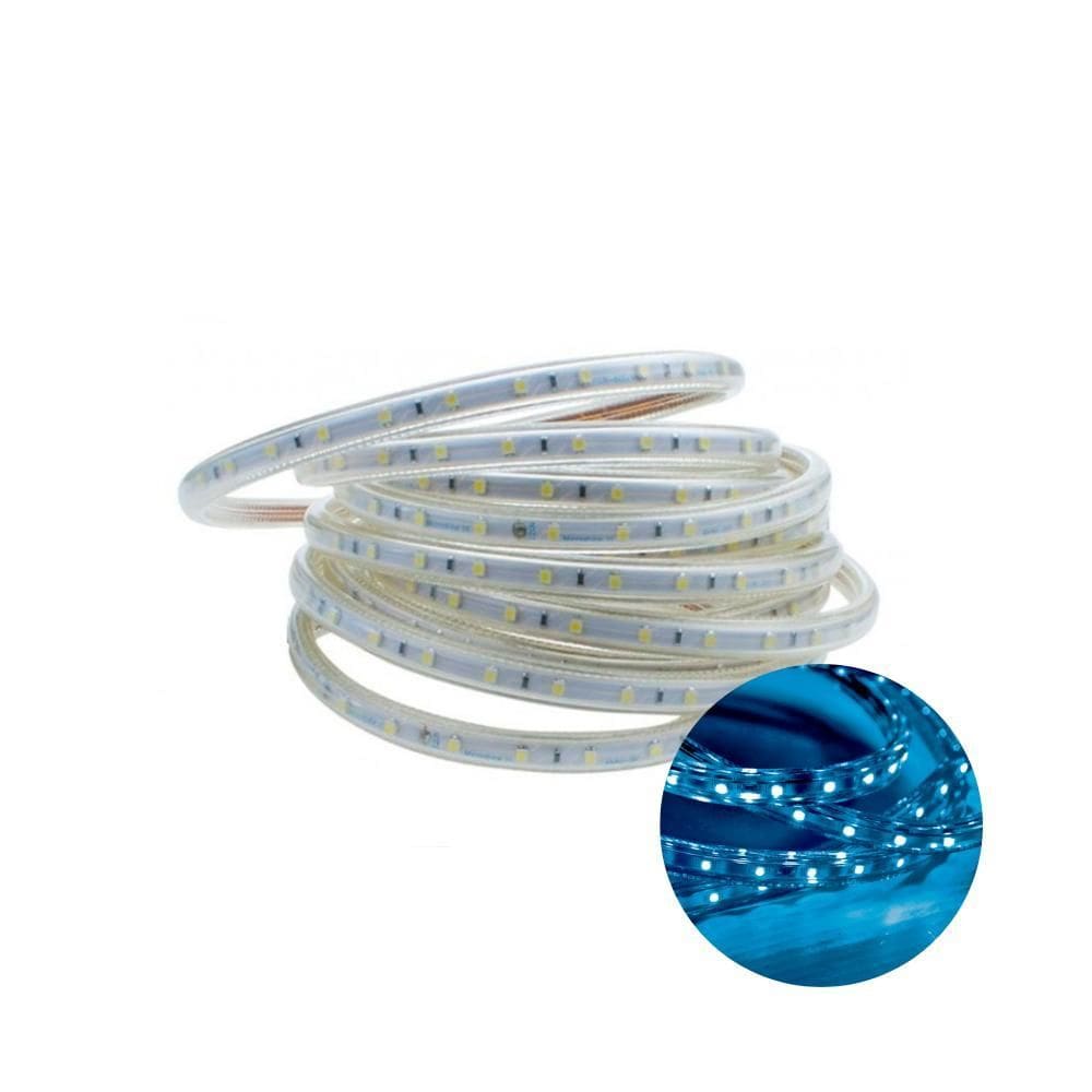 Fita Led Taschibra 5 Metros Azul 220V IP67 - 60 Leds/M