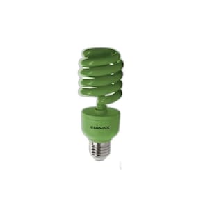 Lampada Verde Espiral Fluorescente 15W 127V Decorativa