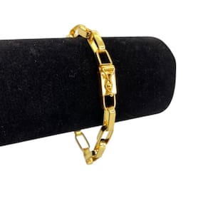 Pulseira Tijolinho 10Mm Banhado A Ouro 18K Premium