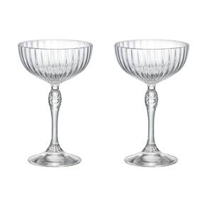 Jogo 2 Taças Cristal Cocktail 220 Ml America 20S Bormioli