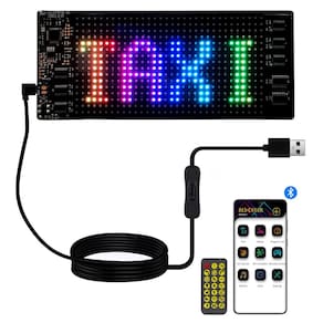 Placa de LED Plikapli para carro, painel de matriz flexível de 18x8cm