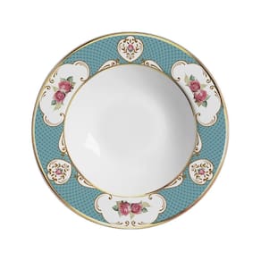 Conjunto Com 6 Pratos Fundo Singapura Turquesa 25Cm