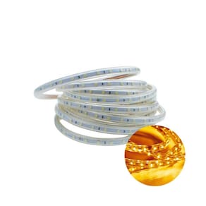 Kit 5 Metros Fita Led Taschibra 5W/M Ip67 Laranja 110V