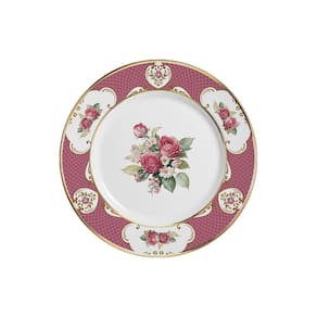 Conjunto Com 6 Pratos De Sobremesa Singapura Rosa 21Cm