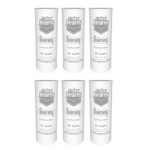 Tinta Para Tecido Corante 6U Color Jeans Guarany 40G Grafite