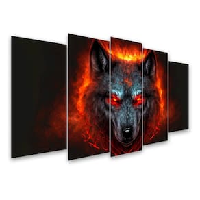 Kit Quadro Decorativo Animais Para Sala de Estar 73x39cm A85 - Pallazio
