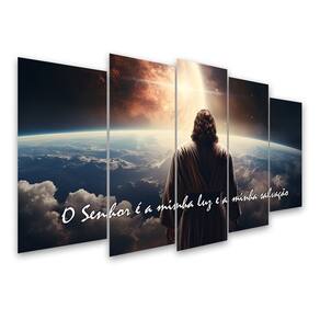 Kit Quadro Decorativo Religioso Para Sala de Estar 88x48cm A31 - Pallazio