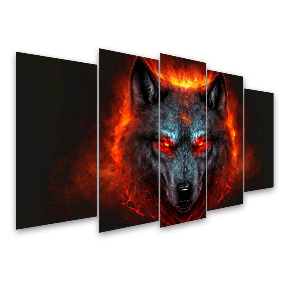 Kit Quadro Decorativo Animais Para Sala de Estar 88x48cm A85 - Pallazio