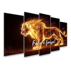 Kit Quadro Decorativo Animais Para Sala de Estar 73x39cm A121 - Pallazio