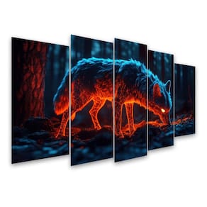 Kit Quadro Decorativo Animais V2 Para Sala de Estar 73x39cm A79 - Pallazio