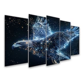 Kit Quadro Decorativo Animais V2 Para Sala de Estar 128x72cm A43 - Pallazio